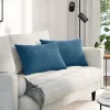 Kanapé párnák 2 pcs Kék 60 x 40 cm Bársonyos szövet