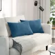Kanapé párnák 2 pcs Kék 60 x 40 cm Bársonyos szövet