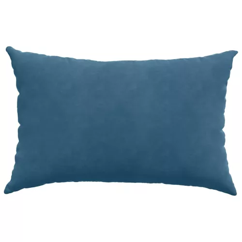 Kanapé párnák 2 pcs Kék 60 x 40 cm Bársonyos szövet
