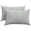 Kanapé párnák 2 pcs Világosszürke 60 x 40 cm Bársonyos szövet