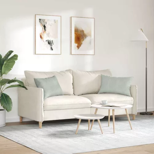 Kanapé párnák 2 pcs Világosszürke 60 x 40 cm Bársonyos szövet
