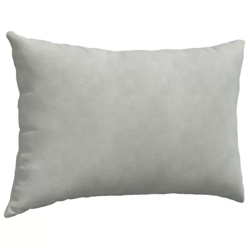 Kanapé párnák 2 pcs Világosszürke 60 x 40 cm Bársonyos szövet