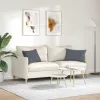 Kanapé párnák 2 pcs Sötétszürke 60 x 40 cm Bársonyos szövet