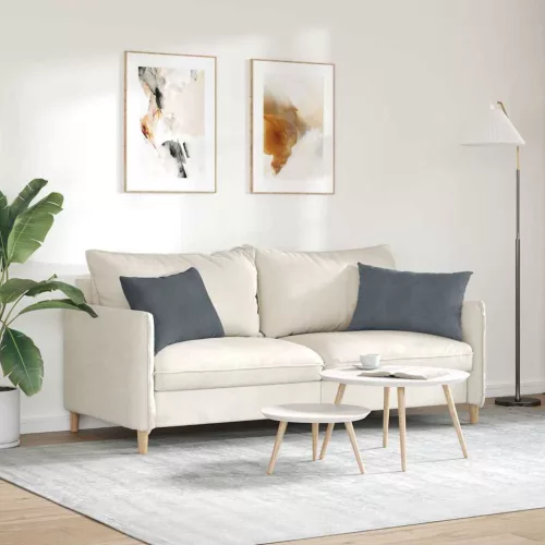Kanapé párnák 2 pcs Sötétszürke 60 x 40 cm Bársonyos szövet