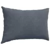 Kanapé párnák 2 pcs Sötétszürke 60 x 40 cm Bársonyos szövet