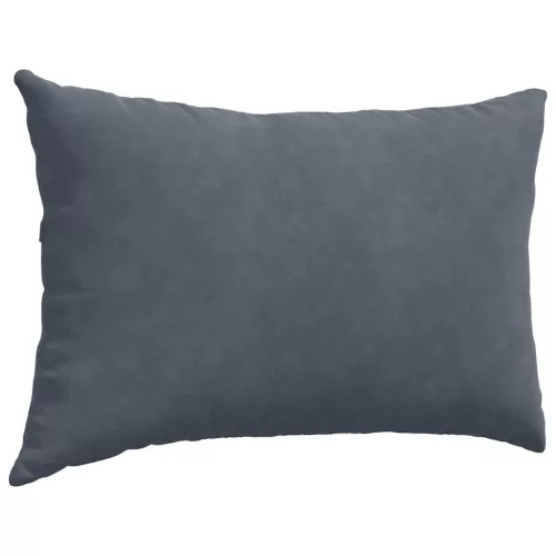 Kanapé párnák 2 pcs Sötétszürke 60 x 40 cm Bársonyos szövet
