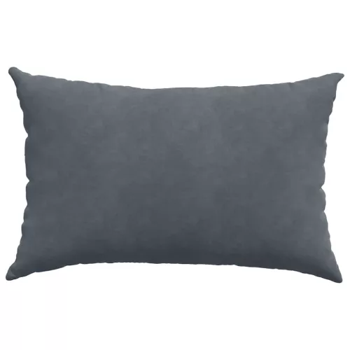 Kanapé párnák 2 pcs Sötétszürke 60 x 40 cm Bársonyos szövet