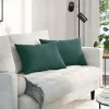 Kanapé párnák 2 pcs Sötétzöld 60 x 40 cm Bársonyos szövet