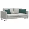 Kanapé párnák 2 pcs Sötétzöld 60 x 40 cm Bársonyos szövet