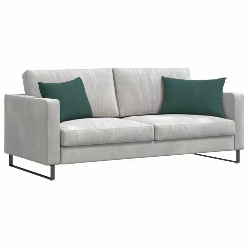 Kanapé párnák 2 pcs Sötétzöld 60 x 40 cm Bársonyos szövet