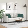 Kanapé párnák 2 pcs Sötétzöld 60 x 40 cm Bársonyos szövet