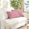 Kanapé párnák 2 pcs Rózsaszín 60 x 40 cm Bársonyos szövet