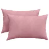 Kanapé párnák 2 pcs Rózsaszín 60 x 40 cm Bársonyos szövet