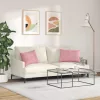 Kanapé párnák 2 pcs Rózsaszín 60 x 40 cm Bársonyos szövet