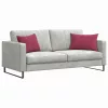 Kanapé párnák 2 pcs Bordó 60 x 40 cm Bársonyos szövet