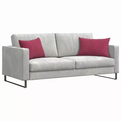 Kanapé párnák 2 pcs Bordó 60 x 40 cm Bársonyos szövet