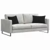 Kanapé párnák 2 pcs Fekete 60 x 40 cm Bársonyos szövet