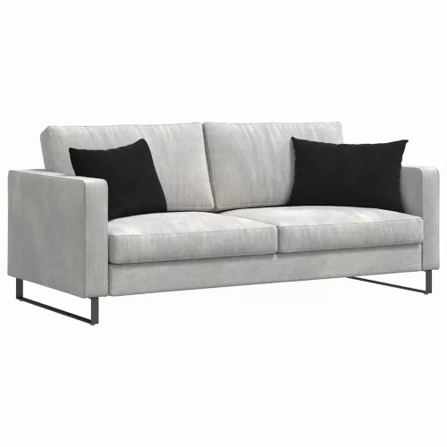 Kanapé párnák 2 pcs Fekete 60 x 40 cm Bársonyos szövet