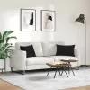 Kanapé párnák 2 pcs Fekete 60 x 40 cm Bársonyos szövet