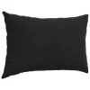 Kanapé párnák 2 pcs Fekete 60 x 40 cm Bársonyos szövet