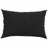 Kanapé párnák 2 pcs Fekete 60 x 40 cm Bársonyos szövet