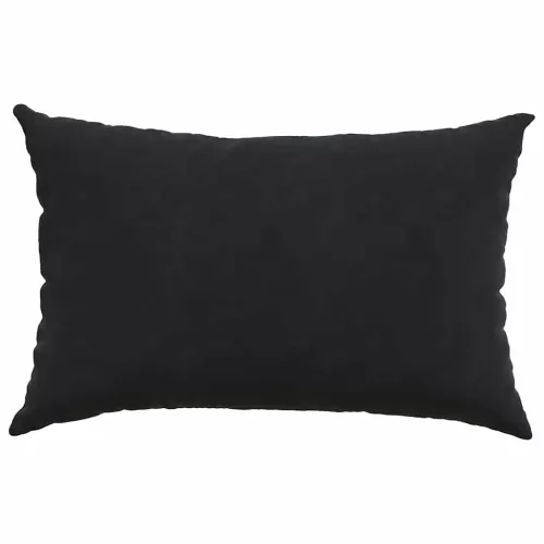 Kanapé párnák 2 pcs Fekete 60 x 40 cm Bársonyos szövet