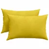 Kanapé párnák 2 pcs Sárga 60 x 40 cm Bársonyos szövet