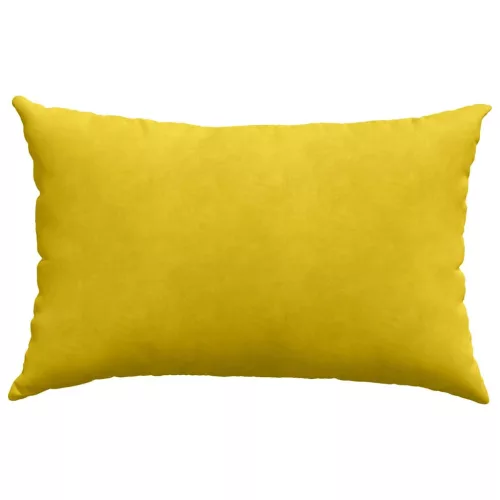 Kanapé párnák 2 pcs Sárga 60 x 40 cm Bársonyos szövet