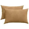 Kanapé párnák 2 pcs Barna 60 x 40 cm Bársonyos szövet
