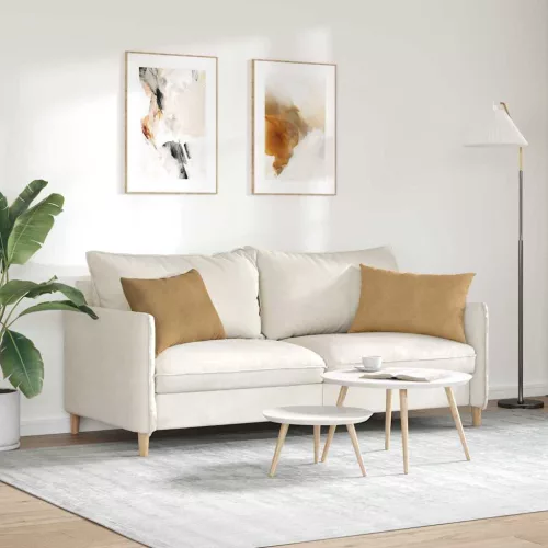 Kanapé párnák 2 pcs Barna 60 x 40 cm Bársonyos szövet