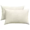 Kanapé párnák 2 pcs Krém 60 x 40 cm Bársonyos szövet