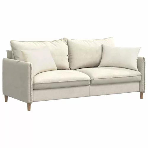 Kanapé párnák 2 pcs Krém 60 x 40 cm Bársonyos szövet