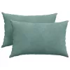 Kanapé párnák 2 pcs Tengeri Zöld 60 x 40 cm Bársonyos szövet
