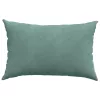 Kanapé párnák 2 pcs Tengeri Zöld 60 x 40 cm Bársonyos szövet