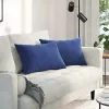 Kanapé párnák 2 pcs Rendőrségi kék 60 x 40 cm Bársonyos szövet
