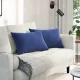 Kanapé párnák 2 pcs Rendőrségi kék 60 x 40 cm Bársonyos szövet