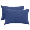 Kanapé párnák 2 pcs Rendőrségi kék 60 x 40 cm Bársonyos szövet