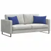 Kanapé párnák 2 pcs Rendőrségi kék 60 x 40 cm Bársonyos szövet