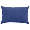 Kanapé párnák 2 pcs Rendőrségi kék 60 x 40 cm Bársonyos szövet