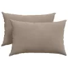 Kanapé párnák 2 pcs Tópszínű 60 x 40 cm szövet
