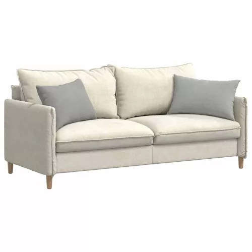 Kanapé párnák 2 pcs Világosszürke 60 x 40 cm szövet