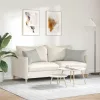 Kanapé párnák 2 pcs Világosszürke 60 x 40 cm szövet