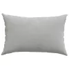 Kanapé párnák 2 pcs Világosszürke 60 x 40 cm szövet