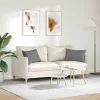 Kanapé párnák 2 pcs Sötétszürke 60 x 40 cm szövet