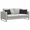 Kanapé párnák 2 pcs Fekete 60 x 40 cm szövet