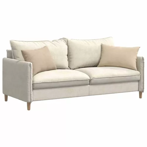 Kanapé párnák 2 pcs Krém 60 x 40 cm szövet