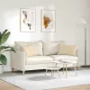 Kanapé párnák 2 pcs Krém 60 x 40 cm szövet