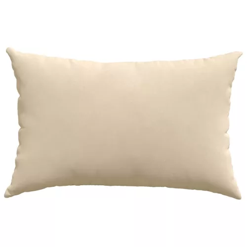 Kanapé párnák 2 pcs Krém 60 x 40 cm szövet