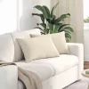 Kanapé párnák 2 pcs Bézs 60 x 40 cm szövet