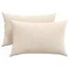 Kanapé párnák 2 pcs Bézs 60 x 40 cm szövet